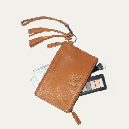 Will Leather Goods Two Zipper Pouch