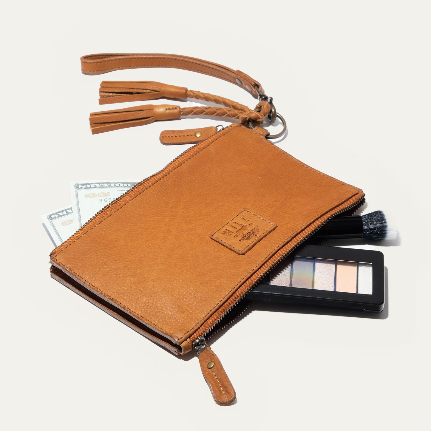 Will Leather Goods Two Zipper Pouch
