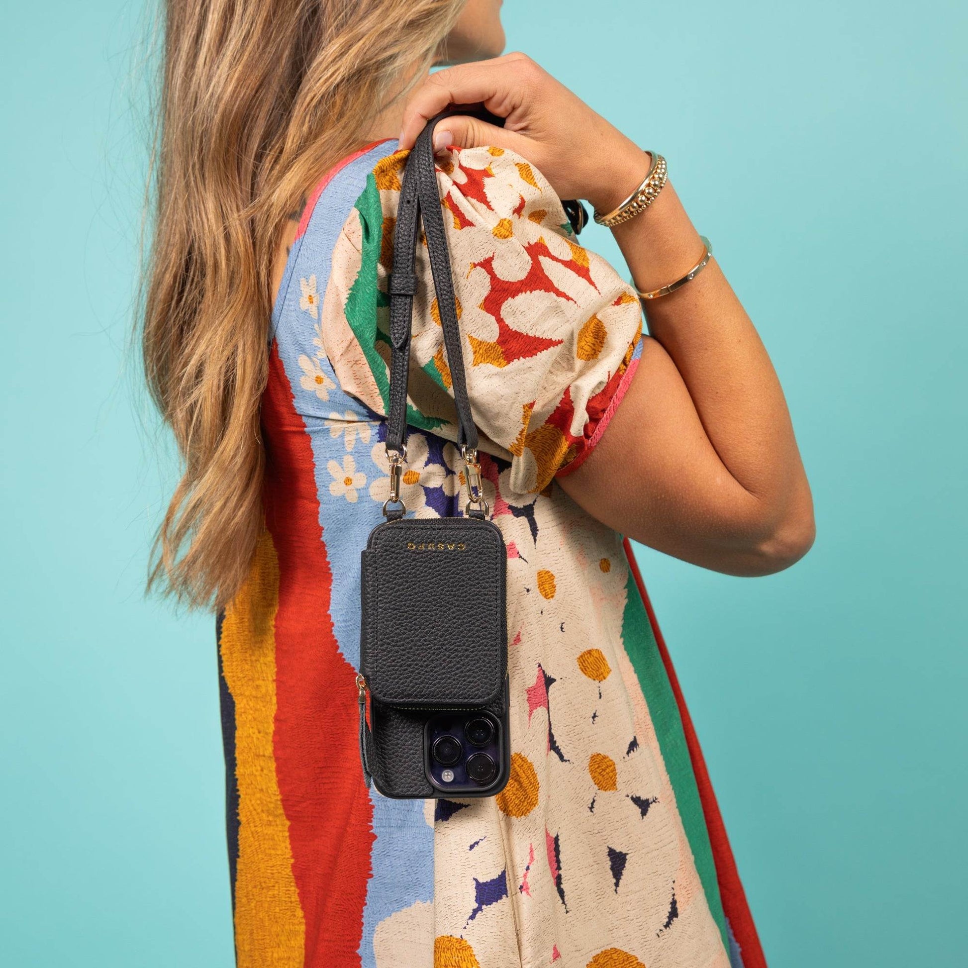 CASUPO iPhone Case and Wallet with Long Strap - Forest