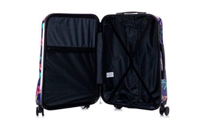 Mirage Butterfly ABS Hard Shell Lightweight 3-Piece Luggage Set - Stiles Supply Co.