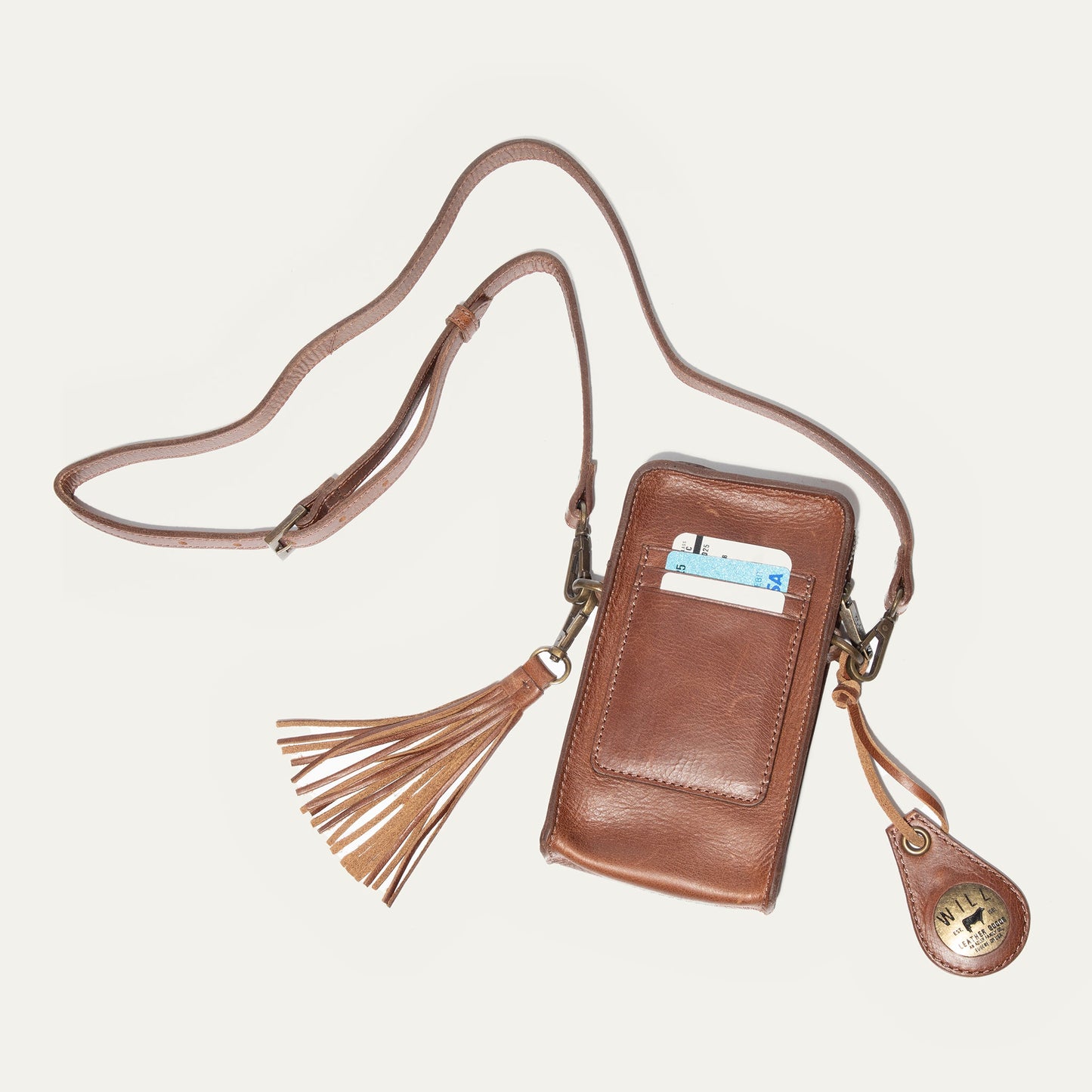 Will Leather Goods Signature Zip Phone Crossbody