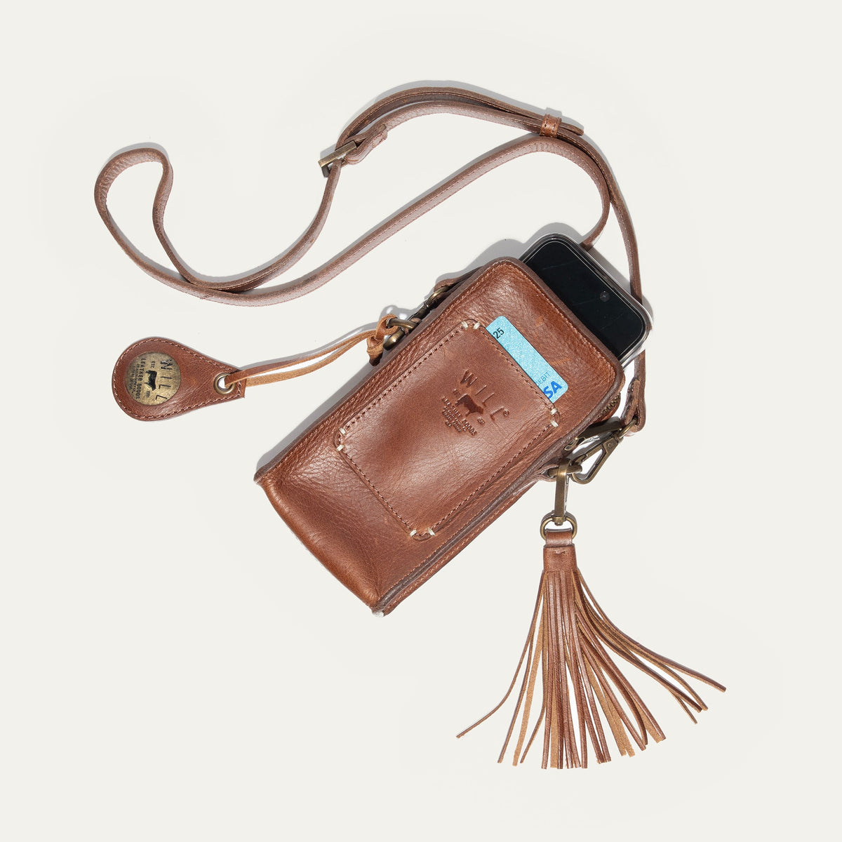Will Leather Goods Signature Zip Phone Crossbody