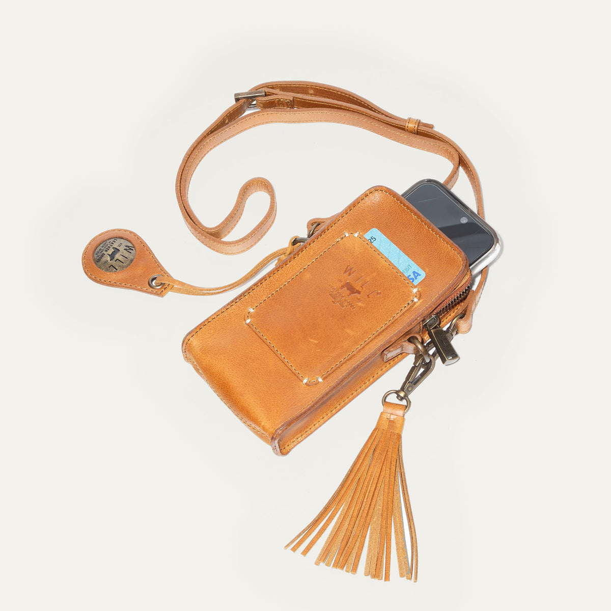 Will Leather Goods Signature Zip Phone Crossbody