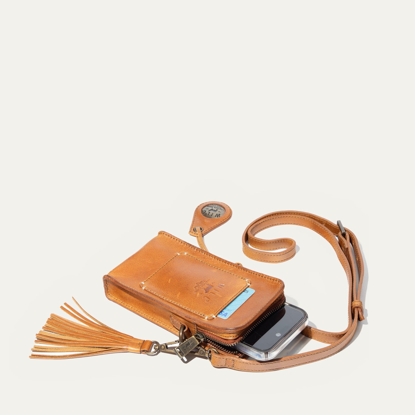 Will Leather Goods Signature Zip Phone Crossbody