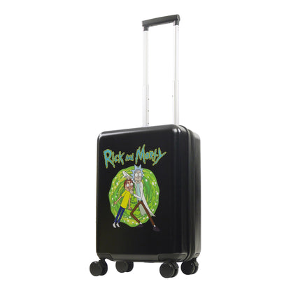 Rick and Morty Ful 22.5" Black Carry-On Luggage - Stiles Supply Co.