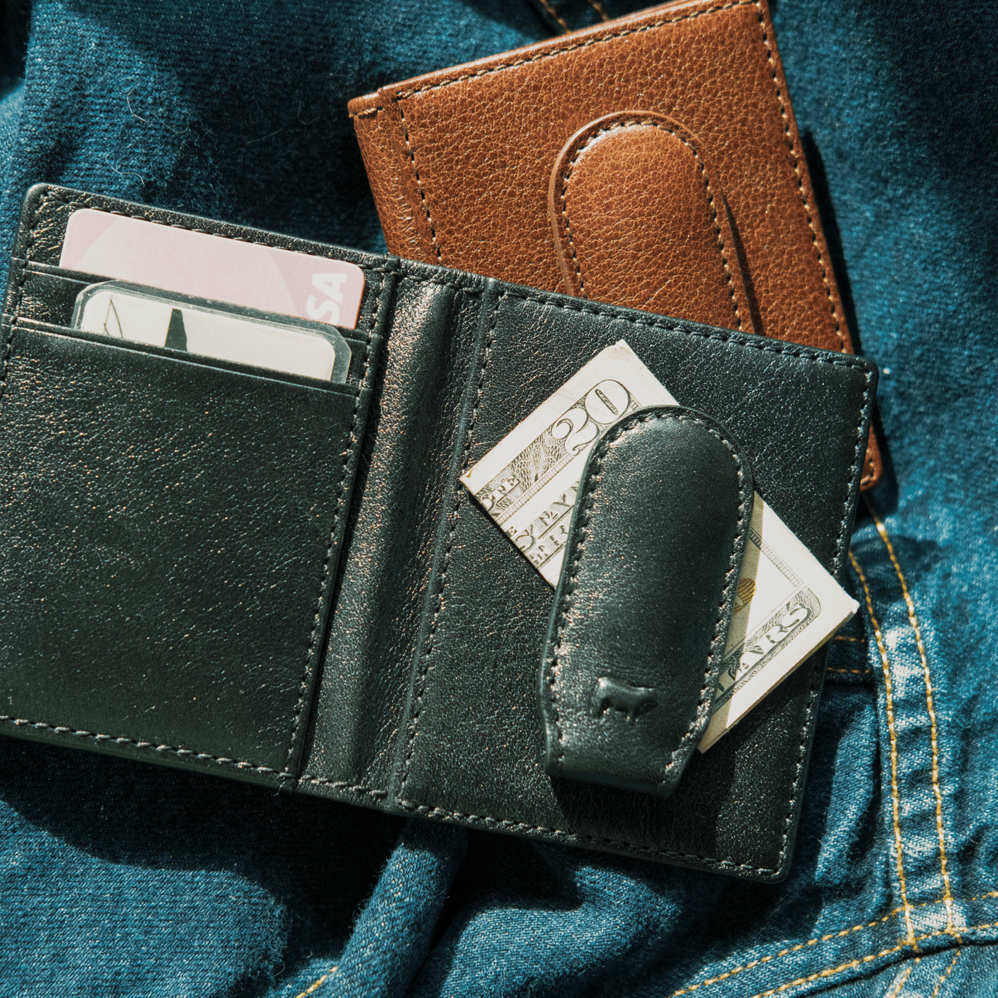 Will Leather Goods Classic Money Clip Front Pocket