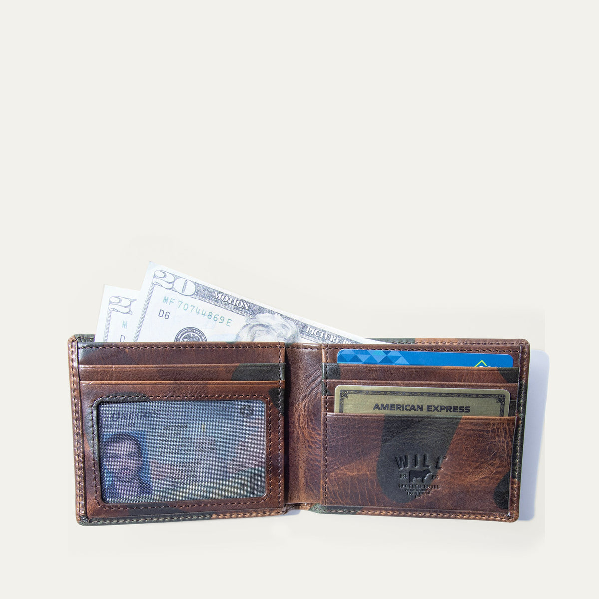 Will Leather Goods Military Billfold Wallet