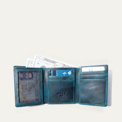 Will Leather Goods Military Trifold Wallet