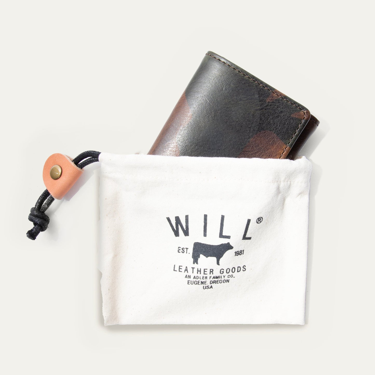 Will Leather Goods Military Trifold Wallet