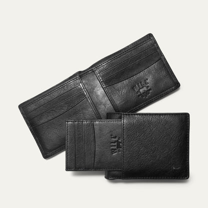 Will Leather Goods Companion Billfold Wallet Noir