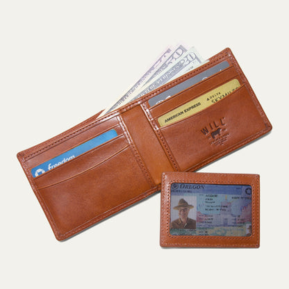 Will Leather Goods Companion Billfold Wallet Noir