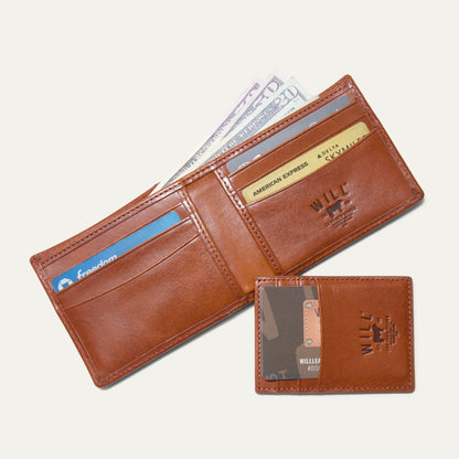 Will Leather Goods Companion Billfold Wallet Noir