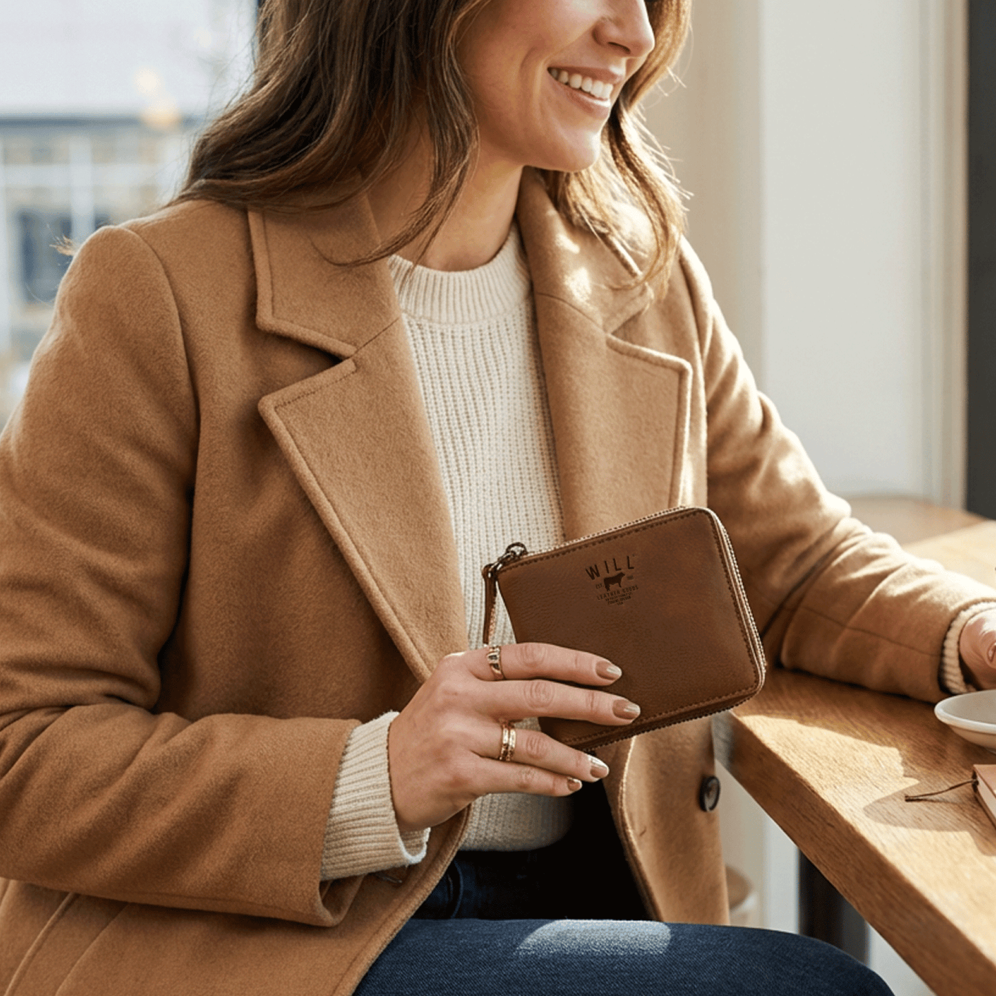 Will Leather Goods Zip Around French Wallet