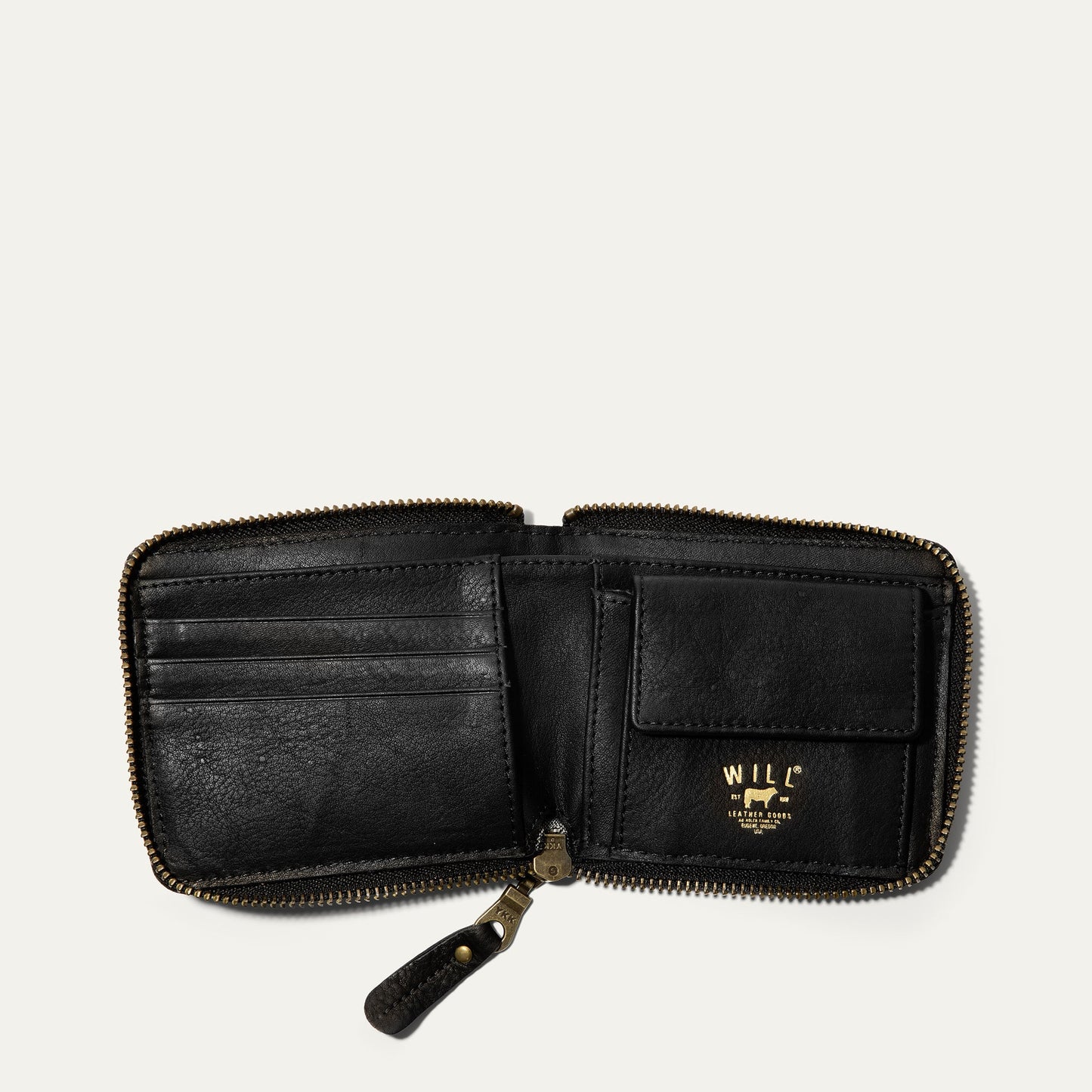 Will Leather Goods Zip Around French Wallet
