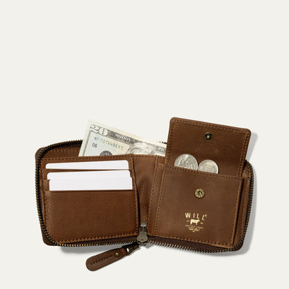 Will Leather Goods Zip Around French Wallet
