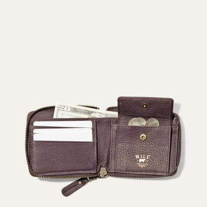 Will Leather Goods Zip Around French Wallet