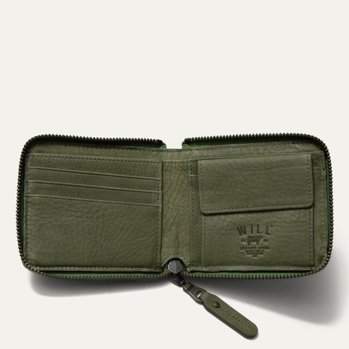 Will Leather Goods Zip Around French Wallet