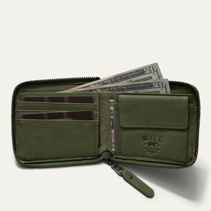 Will Leather Goods Zip Around French Wallet