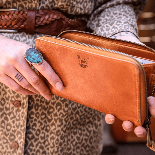 Will Leather Goods Zip Around Clutch