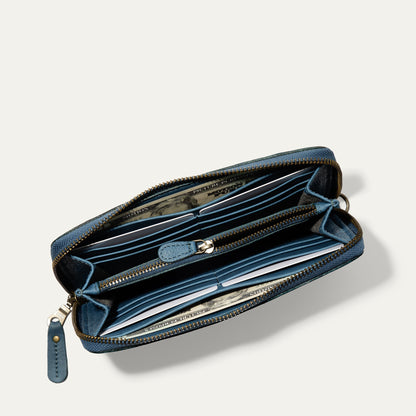 Will Leather Goods Zip Around Clutch