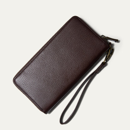 Will Leather Goods Zip Around Clutch