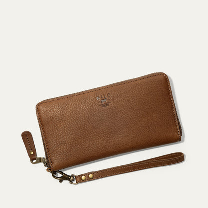 Will Leather Goods Zip Around Clutch