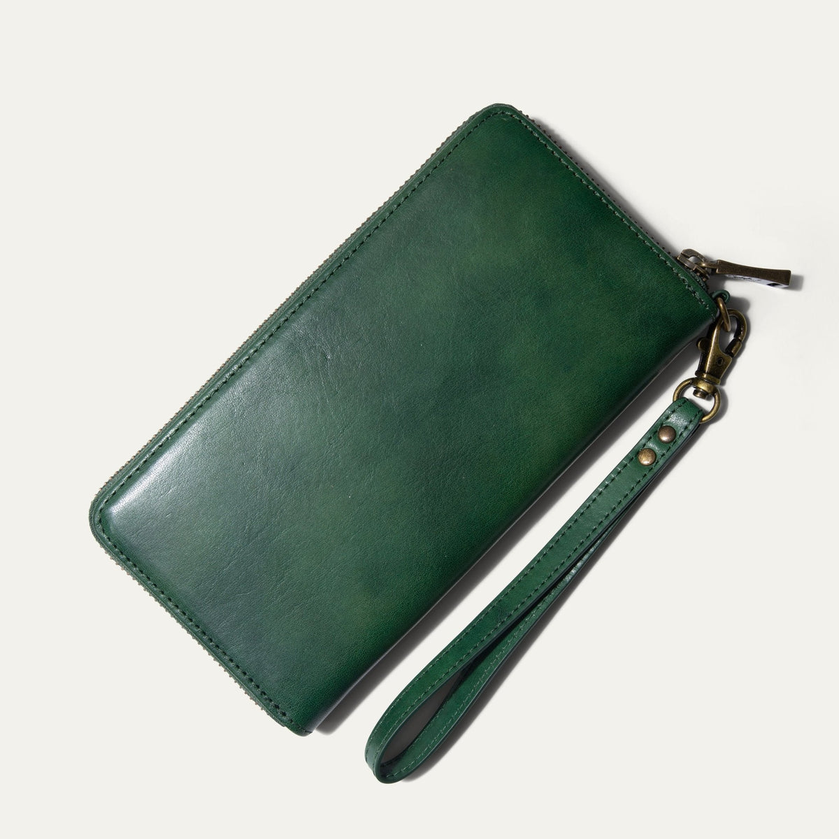 Will Leather Goods Zip Around Clutch