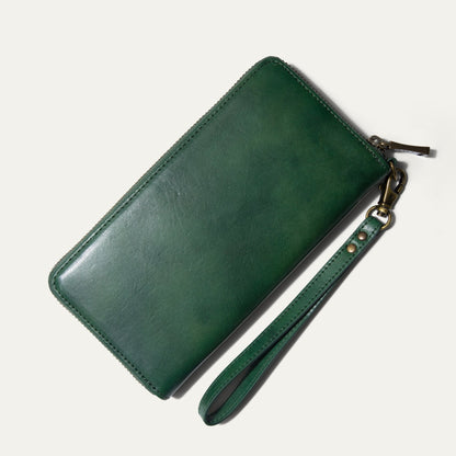 Will Leather Goods Zip Around Clutch