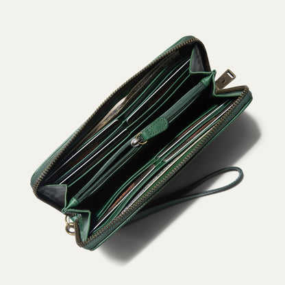 Will Leather Goods Zip Around Clutch