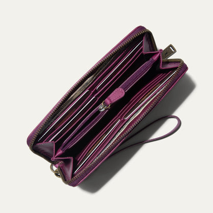 Will Leather Goods Zip Around Clutch