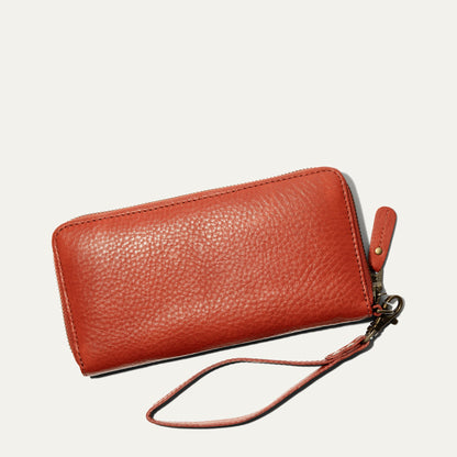 Will Leather Goods Zip Around Clutch