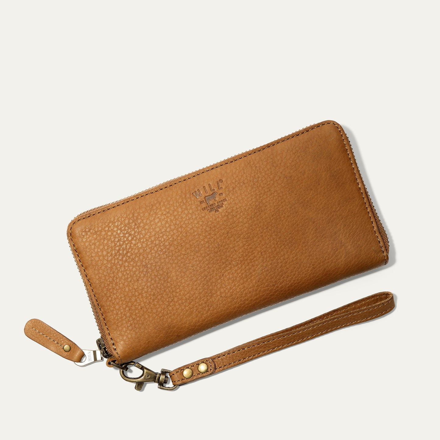Will Leather Goods Zip Around Clutch