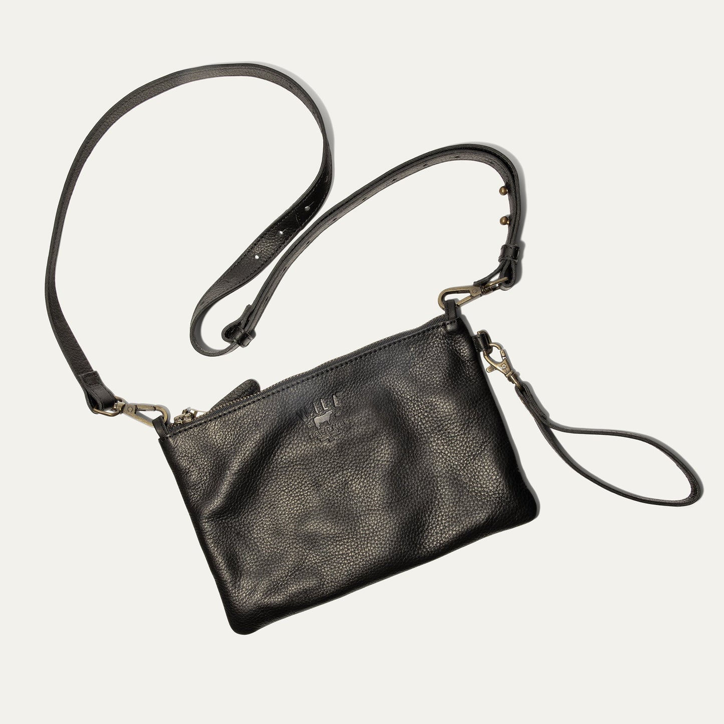 Will Leather Goods Zip Pouch Medium W/ Crossbody