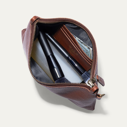 Will Leather Goods Zip Pouch Medium W/ Crossbody
