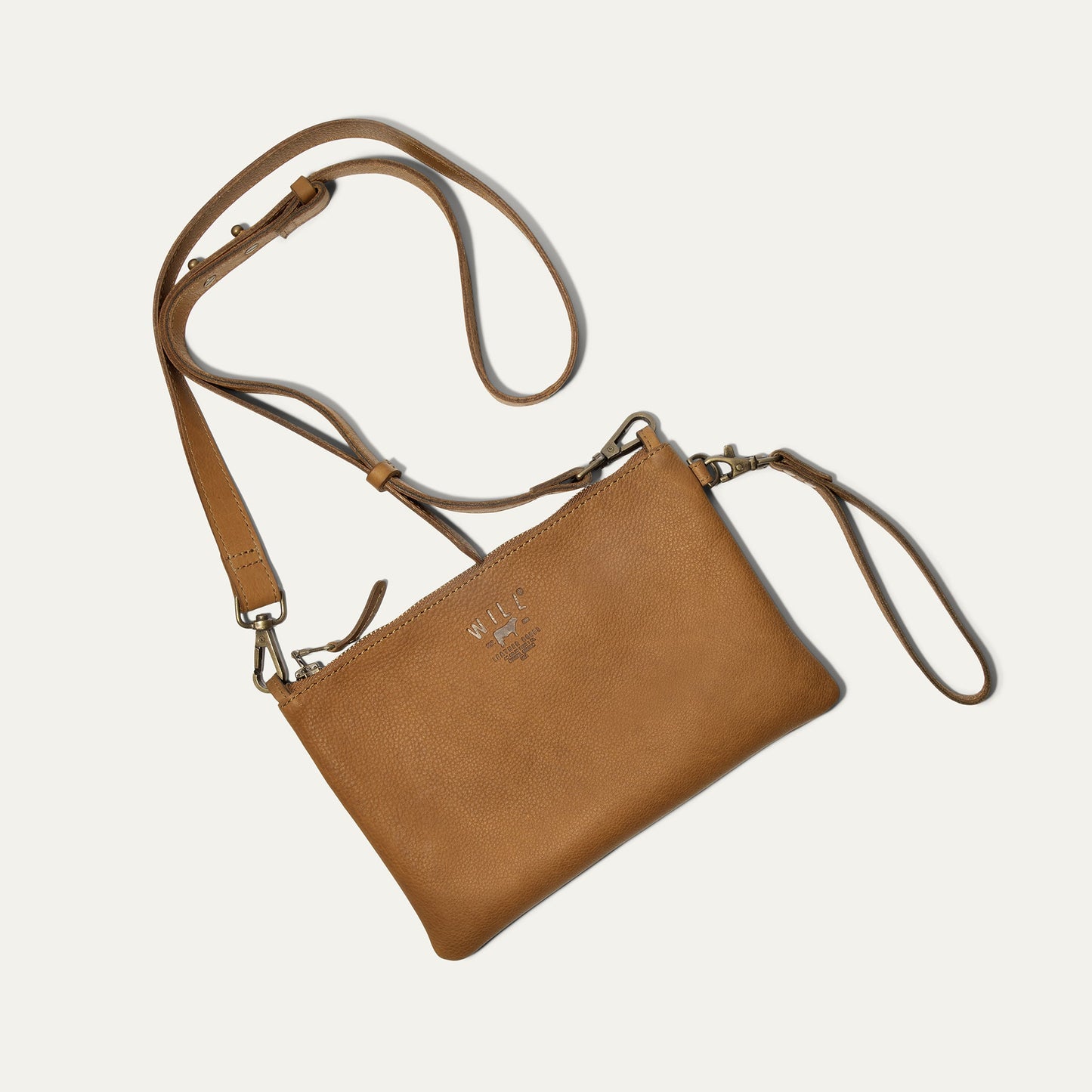 Will Leather Goods Zip Pouch Medium W/ Crossbody