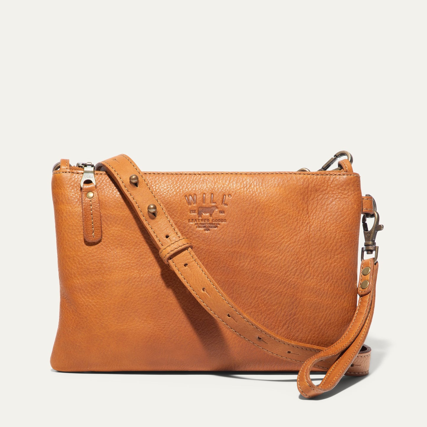 Will Leather Goods Zip Pouch Medium W/ Crossbody