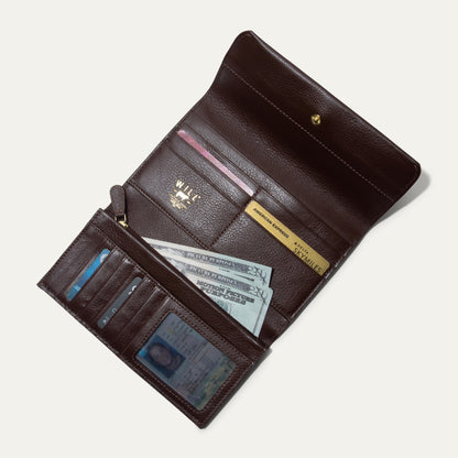 Will Leather Goods Italian Clutch Wallet