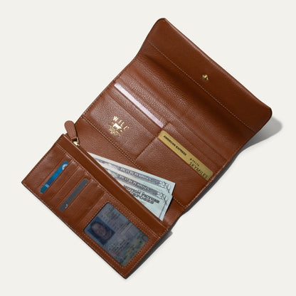 Will Leather Goods Italian Clutch Wallet