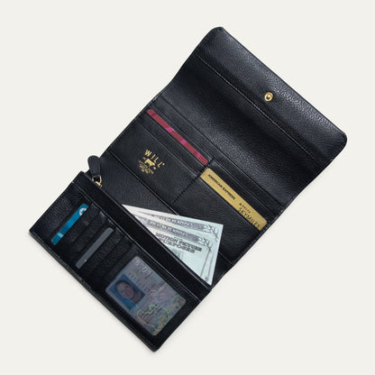 Will Leather Goods Italian Clutch Wallet
