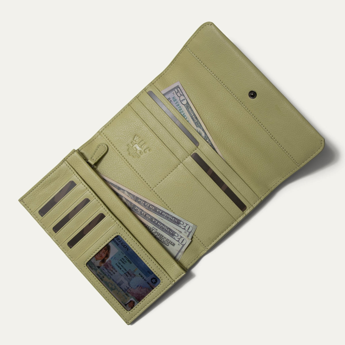 Will Leather Goods Italian Clutch Wallet