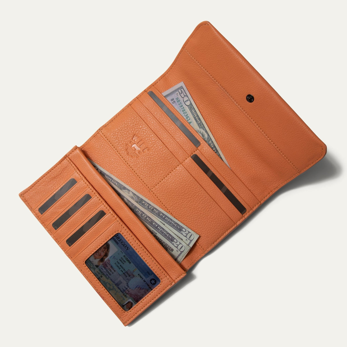 Will Leather Goods Italian Clutch Wallet