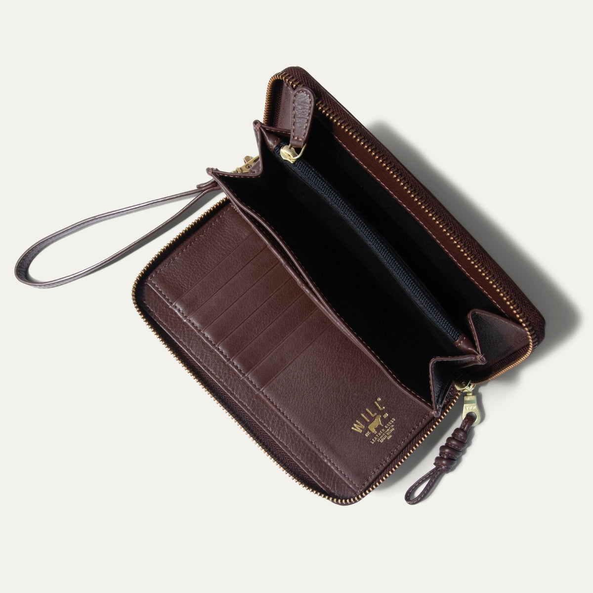 Will Leather Goods Italian Wristlet Phone Wallet