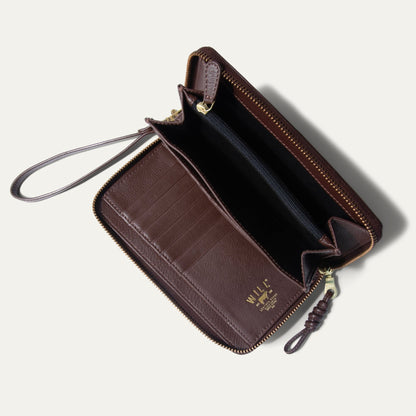 Will Leather Goods Italian Wristlet Phone Wallet