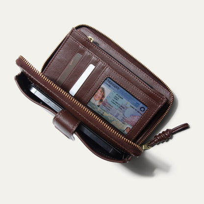 Will Leather Goods Italian Wristlet Phone Wallet