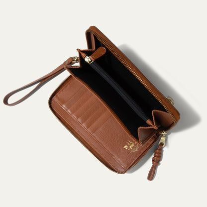 Will Leather Goods Italian Wristlet Phone Wallet