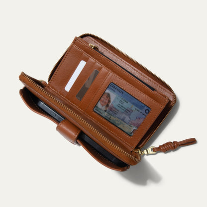 Will Leather Goods Italian Wristlet Phone Wallet