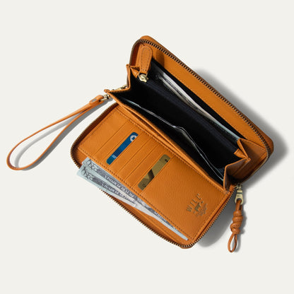 Will Leather Goods Italian Wristlet Phone Wallet
