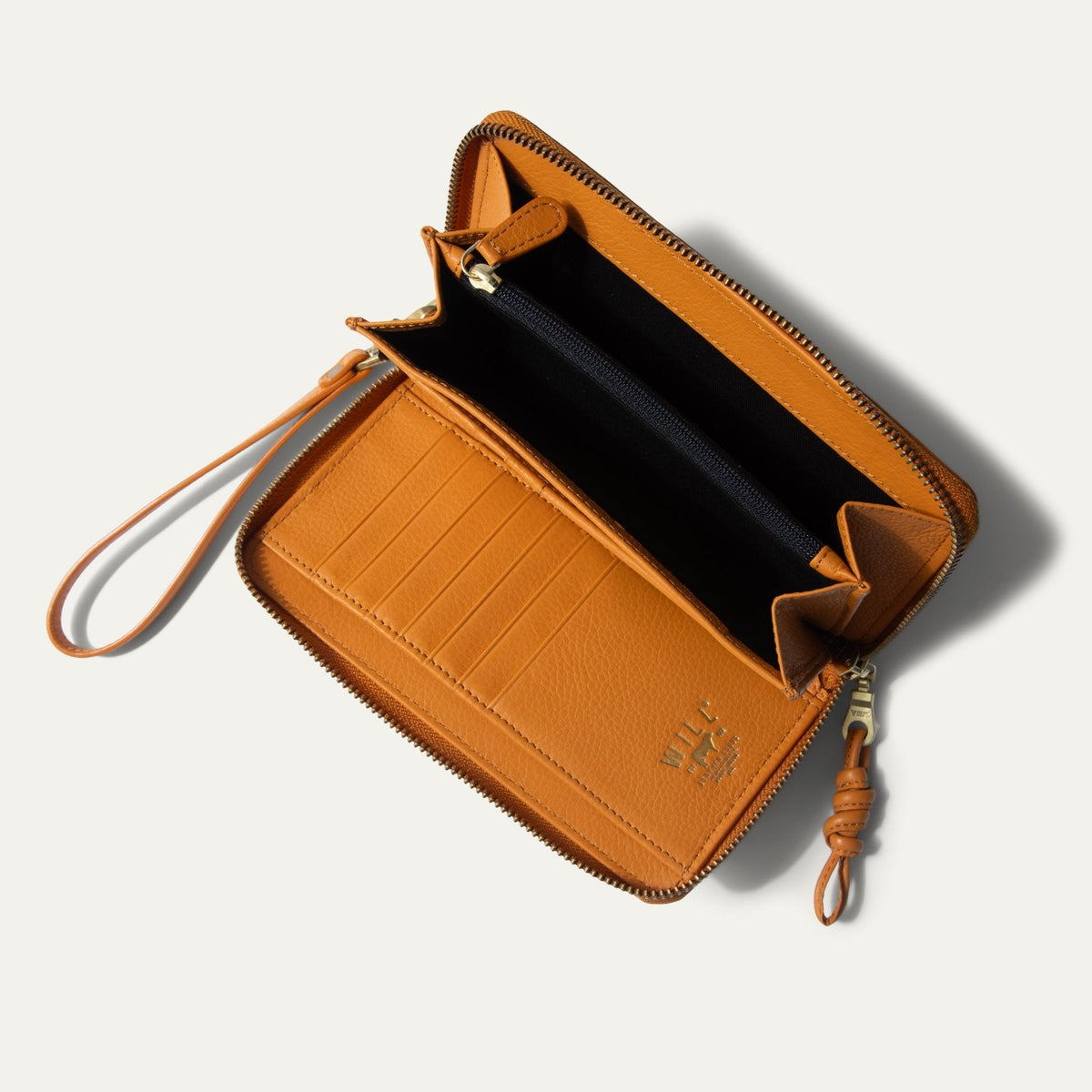 Will Leather Goods Italian Wristlet Phone Wallet