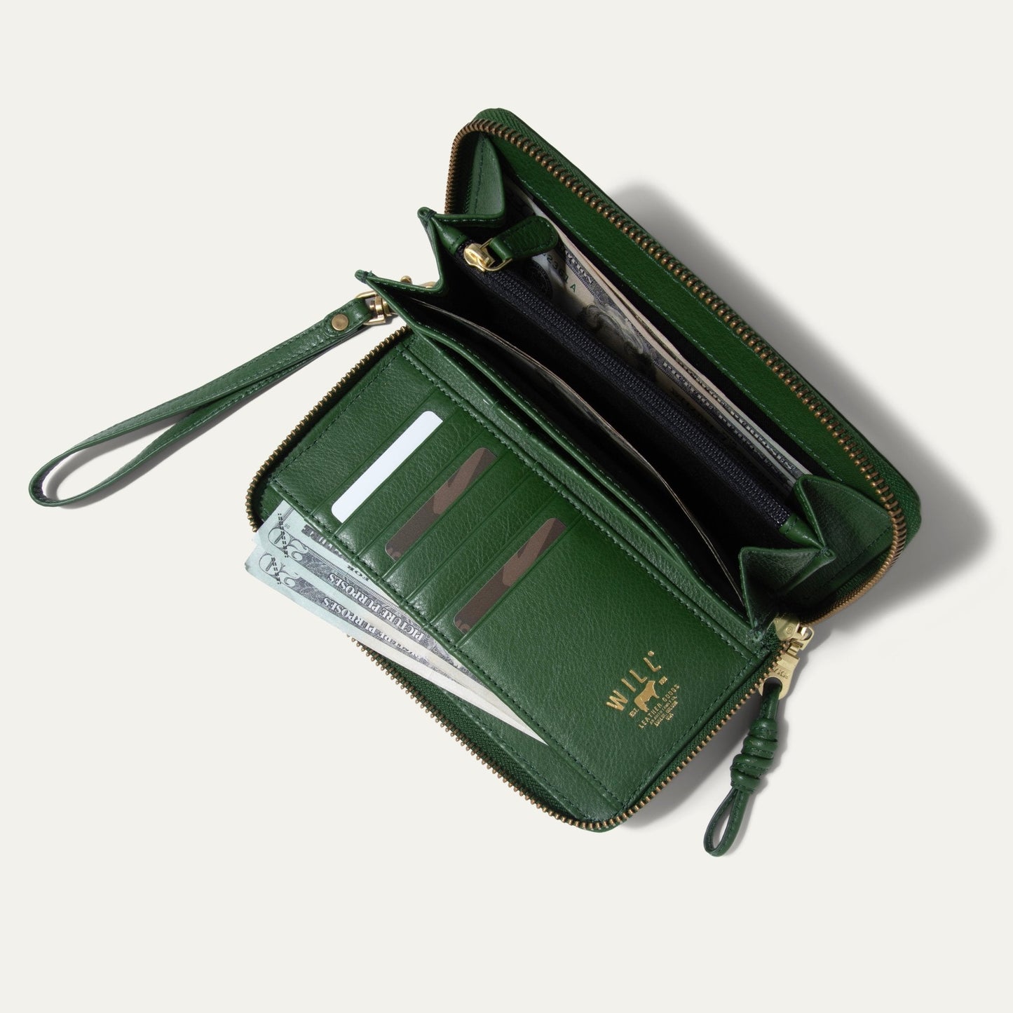 Will Leather Goods Italian Wristlet Phone Wallet