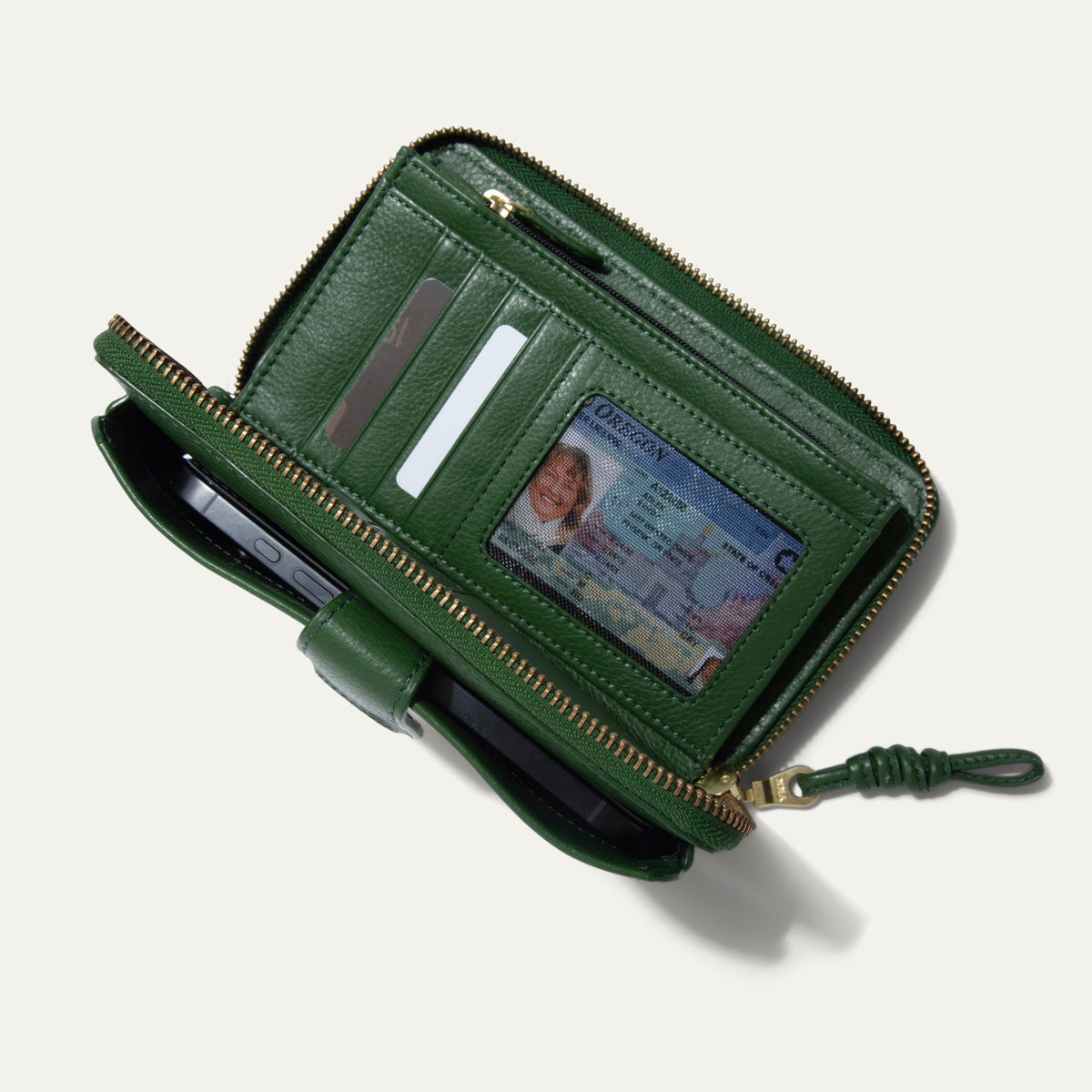 Will Leather Goods Italian Wristlet Phone Wallet